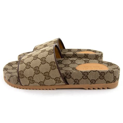 gucci matelasse canvas slides|Slides for Women .